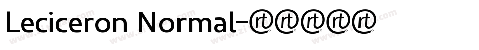 Leciceron Normal字体转换